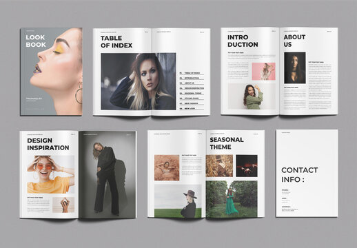 Lookbook Brochure Template Design