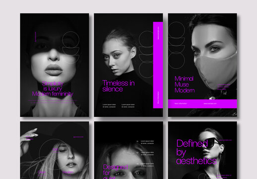 Modern Fashion Lookbook Social Media Template