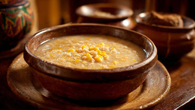 Bolivianische Lawa-Suppe aus Mais