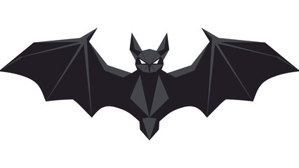 Fototapeta premium Geometric Bat Silhouette Icon Vector Art