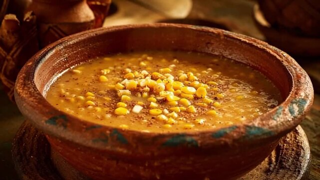 Bolivianische Lawa-Suppe aus Mais