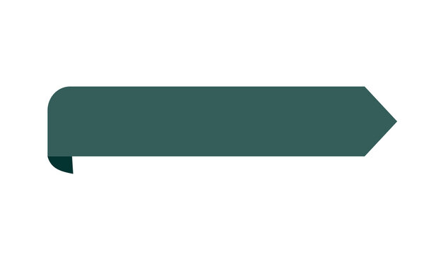 Rounded arrow banner label