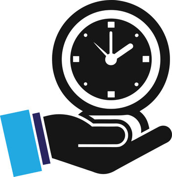 Hand holding a clock depicting the concept of time management and its value