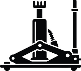 Minimal automotive repair tool icon clean modern mechanic service symbol Vector illustration