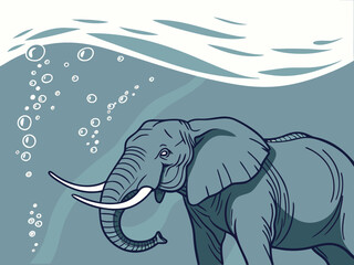 elephant vector illustration