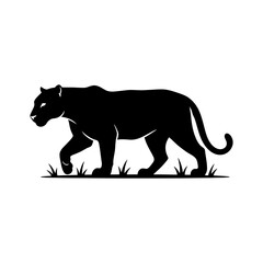 Obraz premium Angry Tiger Vector Silhouette Design 