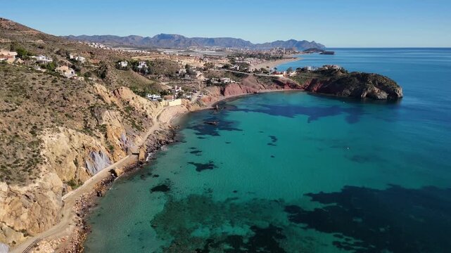 Azure Water in Mazarron,Costa Calida in Murcia, Spain
