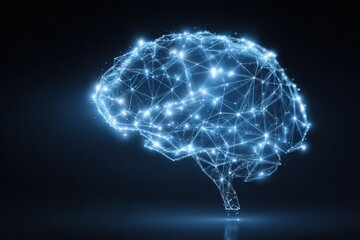 Abstract digital brain illustration representing artificial intelligence concept