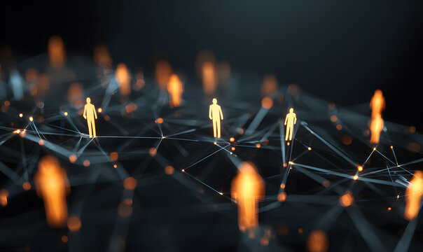 people united by threads