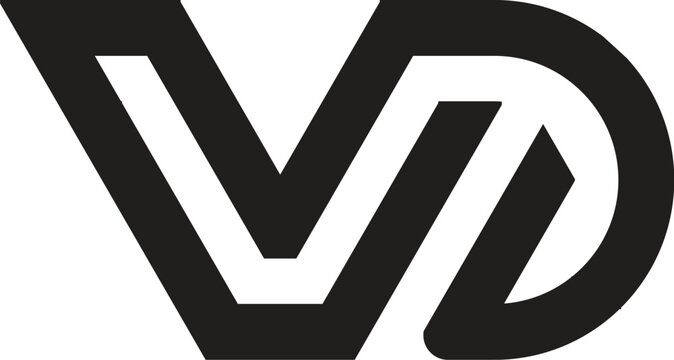 A VD arrow icon inside a circle representing a clear warning or direction symbol for web and business use
