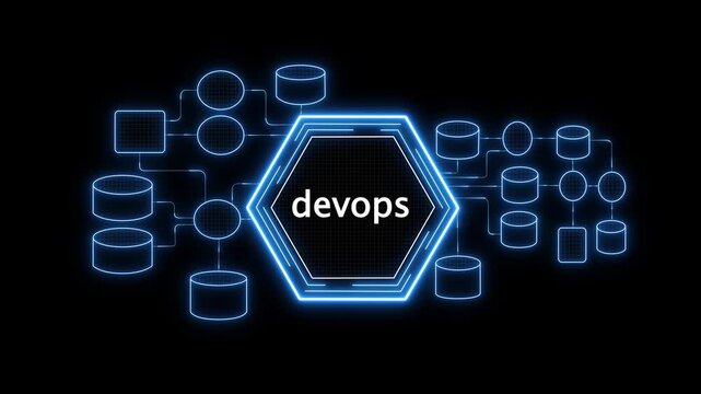 DevOps methodology development operations agile programming technology concept for modern software delivery, automation workflow and new business innovation