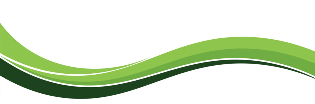 Abstract green banner background. Graphic design banner pattern background template with dynamic curve shapes