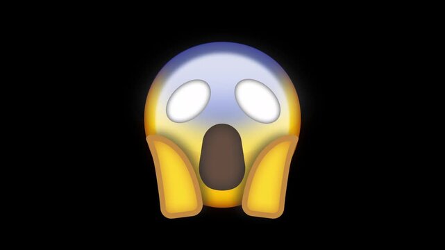 Face Screaming In Fear Emoji Icon
Animated icon of a face screaming in fear emotion on black background with alpha channel