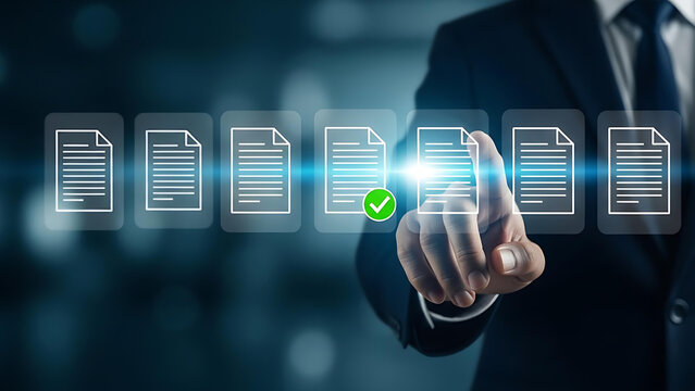 Digital Document Management and File Approval System Concept