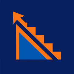 Ascending Steps Visual Metaphor For Progress And Achievement Through Challenges