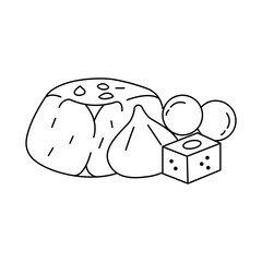 Jaggery Sweets Icon. Vector Design