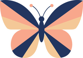 Naklejka premium Vibrant butterfly with colorful wings in modern design