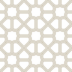 Seamless geometric pattern. Modern background with shaped tiles.