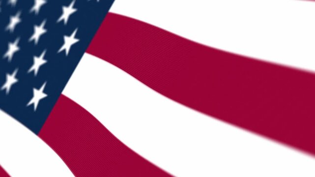 Flag of the United States of America with stars and stripes national symbol.