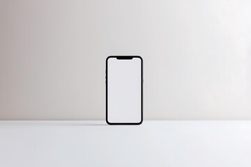 Modern Smartphones with Blank Screens in Hand and Isolated on Colorful Backgrounds