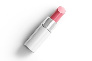 Tinted lipbalm isolated on white background