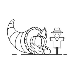 Harvest Festival Icon. Vector Design