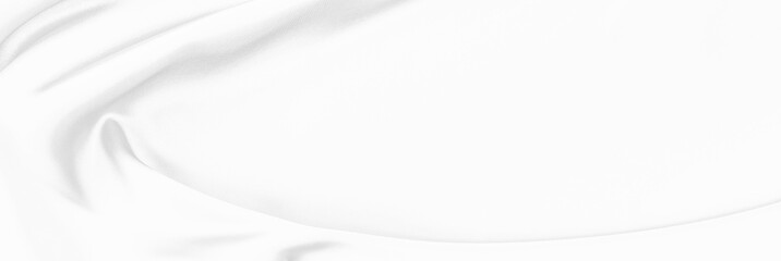 White gray satin texture that is white silver fabric silk panorama background with beautiful soft...