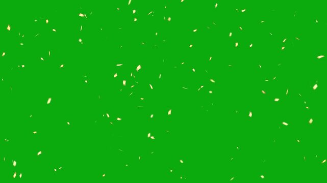 gold confetti particles rain, 4k seamless loop, festive celebration overlay.