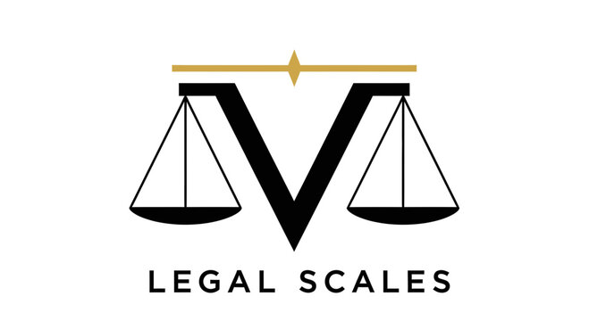 Elegant Legal Scales Logo Representing Justice, Fairness, And Professionalism with a Modern Touch