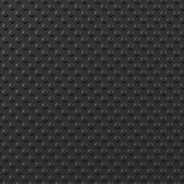 Black Metal Texture with Raised Circles Geometric Pattern Background. 3D rendering illustration