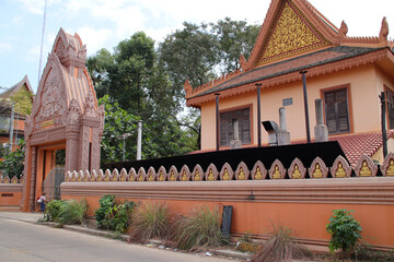 buddhist temple (wat bo) in siem reap in cambodia