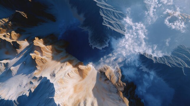 A striking aerial perspective of crater formation captures the vastness of geomorphological features, demonstrating how these natural wonders inform scientific research and environmental studies.