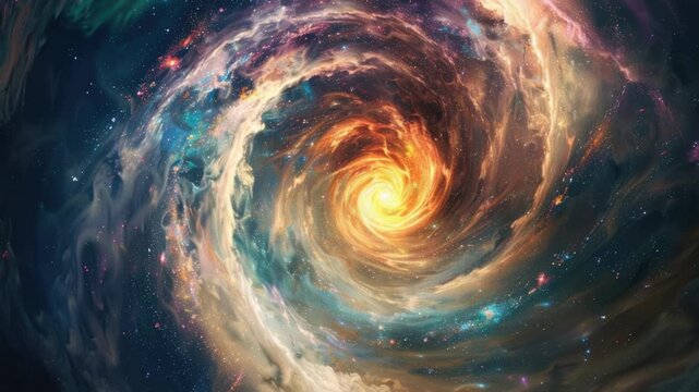 Video A stunning visual representation of a spiral shape appearing in the clouds