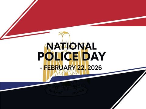 Egyptian National Police Day celebration on February 22, 2026