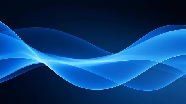 BlueWaveformonDeepBlueGradientBackground