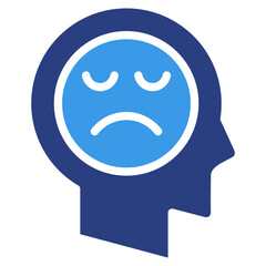 Obraz premium Depression Icon Element For Design