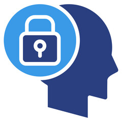 Obraz premium Closed Mind Icon Element For Design