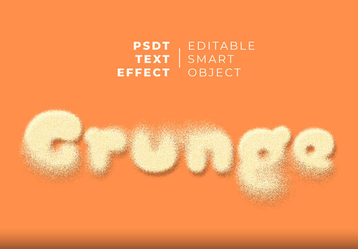 Powder Spray Grain Text Effect