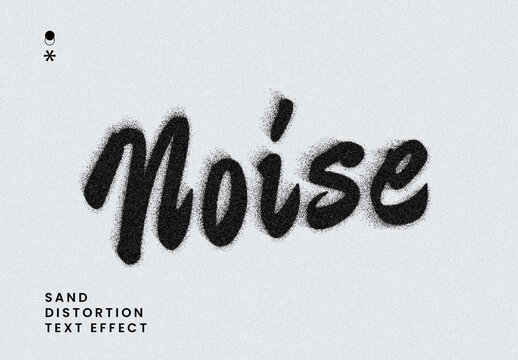 Grain Spray Dust Text Effect
