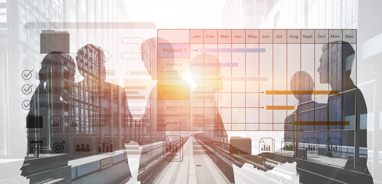 Project tracking system with Gantt chart and workflow elements for business scheduling and task management Parse