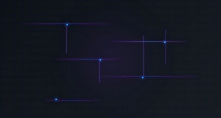 Abstract technology background with digital network nodes and glowing connection lines