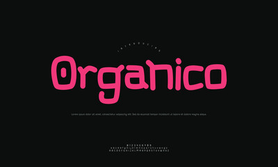 Organico Eco-Friendly Natural Script Font Vector for Sustainable Branding and Wellness Design