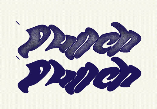 Grain Distorted Text Effect