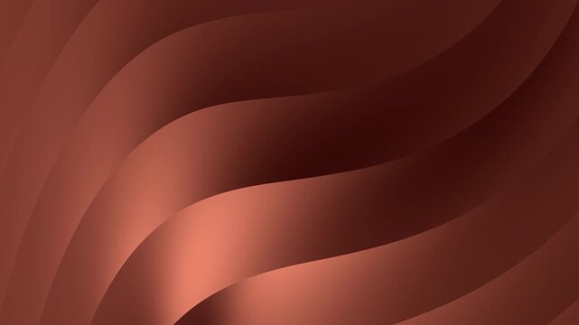 Abstract Bronze Brown Gradient Background with Elegant Twirl Waves, Luxury Copper Metallic Texture and Smooth Light Streaks for Premium Branding and Minimalist Professional Design Backdrop
