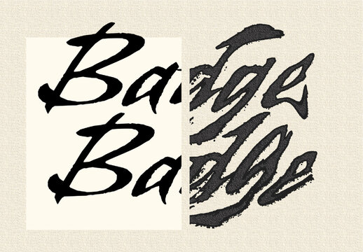 Vintage Brush Stamp Text Effect