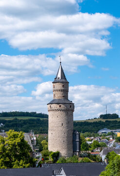 historic witches tower in Idstein,