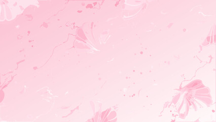Obraz premium Watercolor cherry blossom branches pink flowers soft pastel background spring art