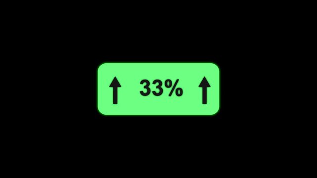 33 Percentage Growth Animation