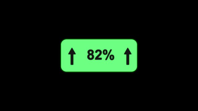 82 Percentage Growth Animation