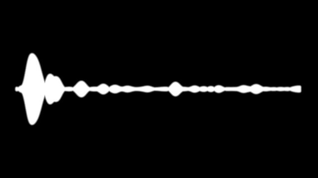 Sound waves meter, Sound wave animation isolated on black background, Sound wave isolated animation, sound wave visualization, audio visual, waveform loop, sound equealizer, White audio waveform,